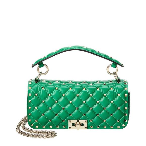 Valentino Handbags - Valentino Rockstud Spike Leather Shoulder Bag
